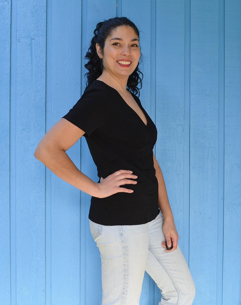 Jena Top PDF Sewing Pattern and Printable Sewing Tutorial for Women ...