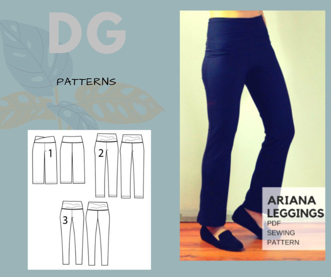 Ariana Leggings PDF Sewing Pattern - Etsy