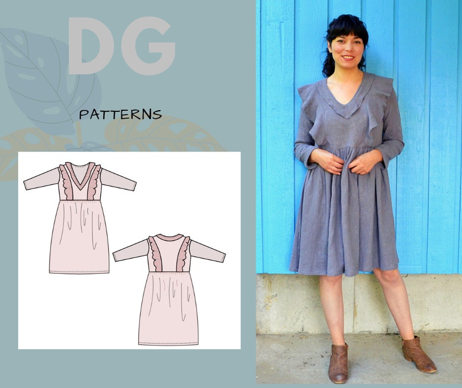 The Kate Winter Dress PDF Sewing Pattern - Etsy