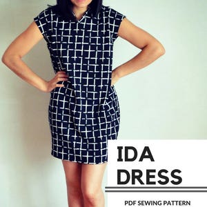 Ida Dress PDF printable sewing pattern and tutorial for women image 4