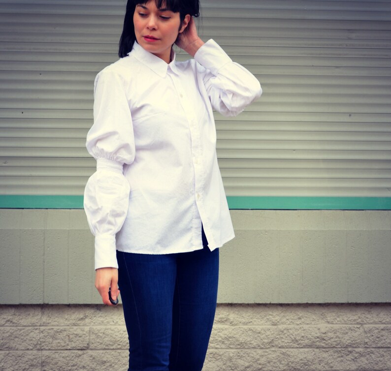 The Margareth Shirt PDF printable sewing pattern and step by step sewing tutorial image 8