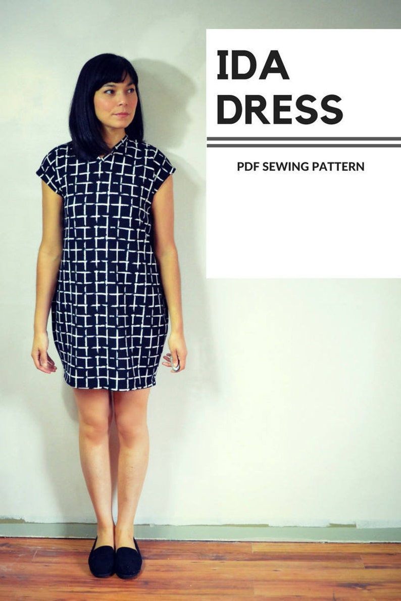 Ida Dress PDF printable sewing pattern and tutorial for women image 1