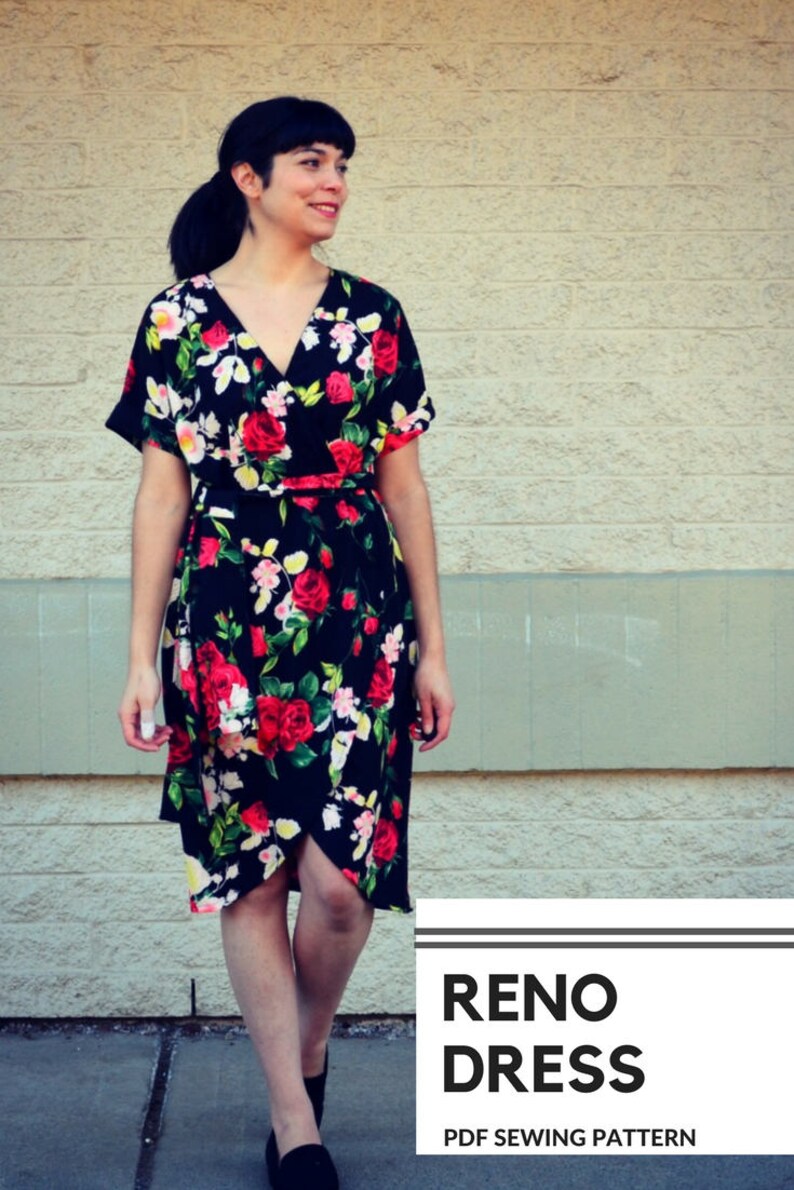 The Reno Dress PDF sewing pattern and step by step sewing tutorial for women image 4