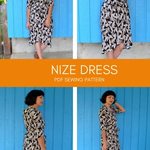 Nize Dress for WOMEN PDF Sewing Pattern and Sewing Tutorial - Etsy
