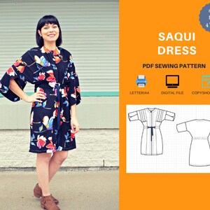 Saqui Dress PDF Digital Sewing Pattern and Tutorial - Etsy