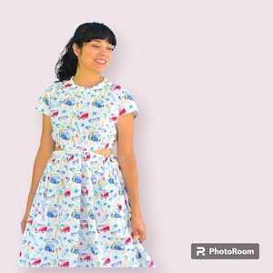Patrón de costura en PDF del vestido Jasmine y tutorial de costura imprimible para mujeres, incluidas tallas grandes.