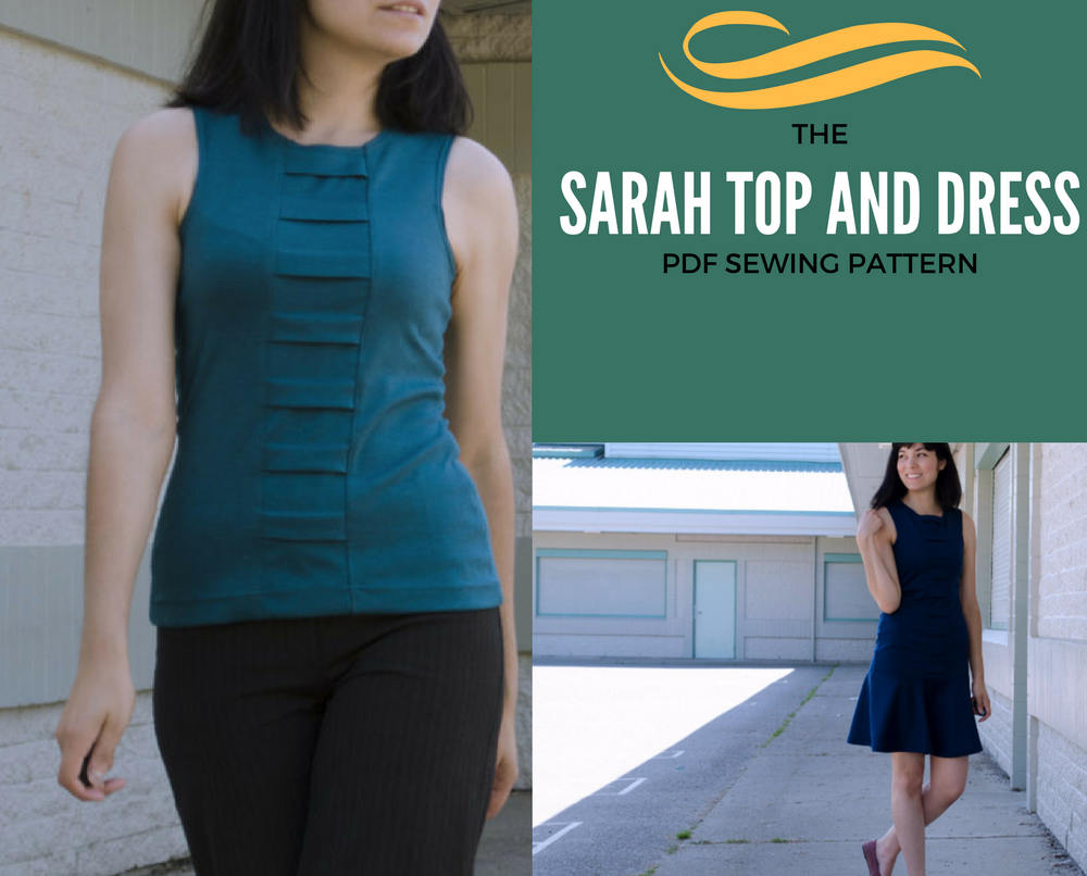 Sarah Dress and Top Pattern: Instant PDF Sewing Pattern and - Etsy