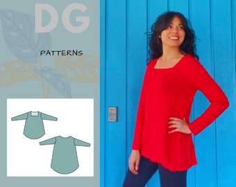 The Toto Top PDF sewing pattern and sewing tutorial