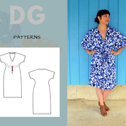 Susan Dress PDF Sewing Pattern and Sewing Tutorial Including - Etsy Canada