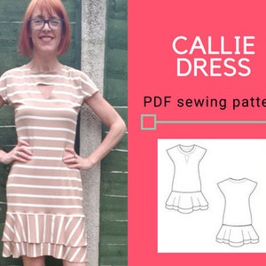 Callie Dress PDF Sewing Pattern and Sewing Tutorial - Etsy