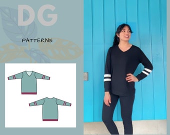 The Kay Sweater PDF sewing pattern and sewing tutorial