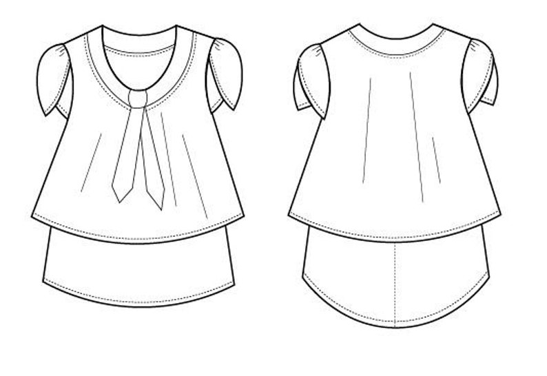 The Chelsea Top PDF Sewing Pattern and Sewing Tutorial - Etsy UK