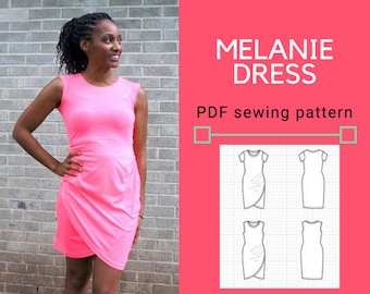 Melanie Dress Cartamodello PDF e tutorial di cucito