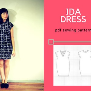 Ida Dress PDF printable sewing pattern and tutorial for women image 2