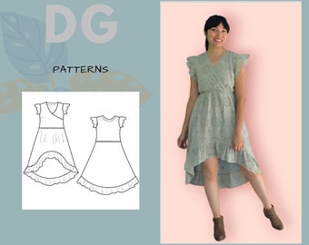 Sidney Dress For WOMEN PDF sewing pattern and sewing tutorial