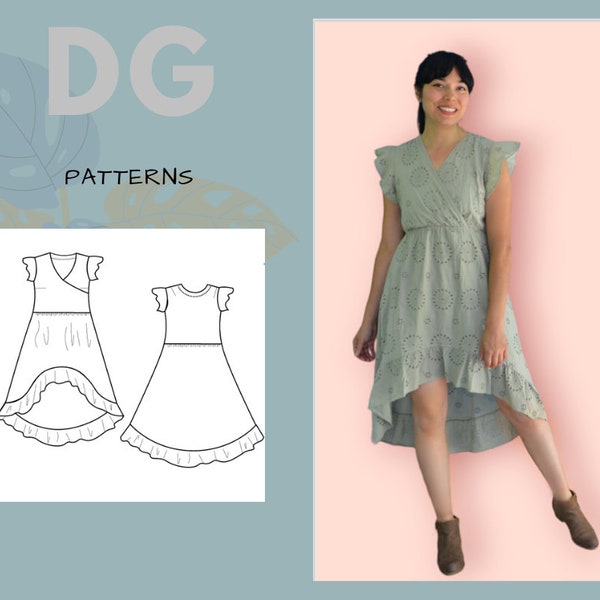 Sidney Dress For WOMEN PDF sewing pattern and sewing tutorial