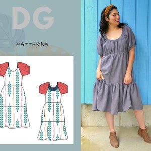 Julieta Dress PDF sewing pattern and sewing tutorial