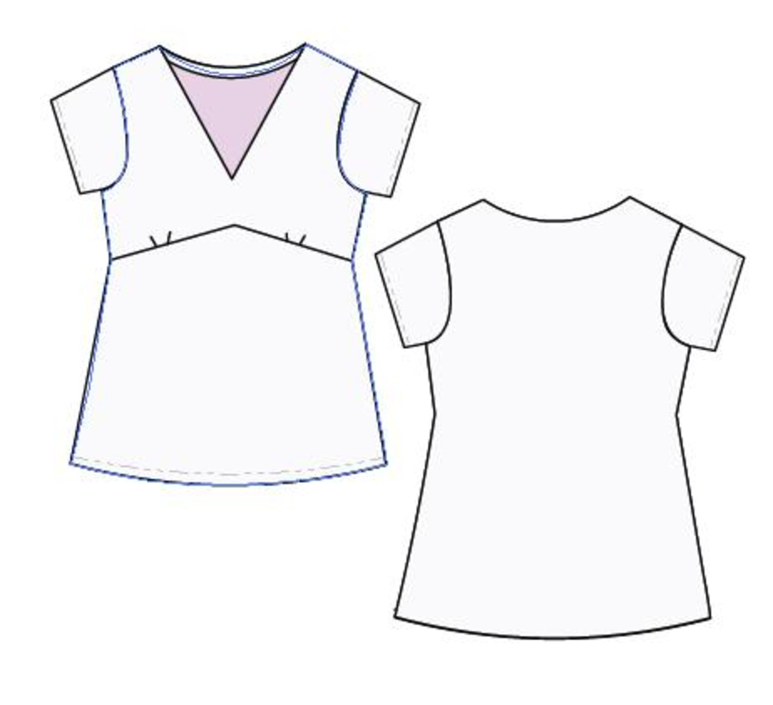 Jena Top PDF Sewing Pattern and Printable Sewing Tutorial for Women ...