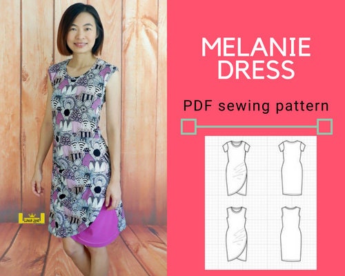 Melanie Dress PDF Sewing Pattern and Sewing Tutorial | Etsy Canada