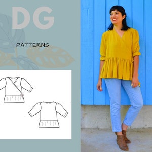 Cali Top PDF Sewing Pattern and Printable Sewing Tutorial for - Etsy
