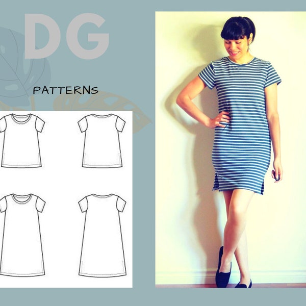 The Micaela Top and Dress PDF sewing pattern and step by step sewing tutorial