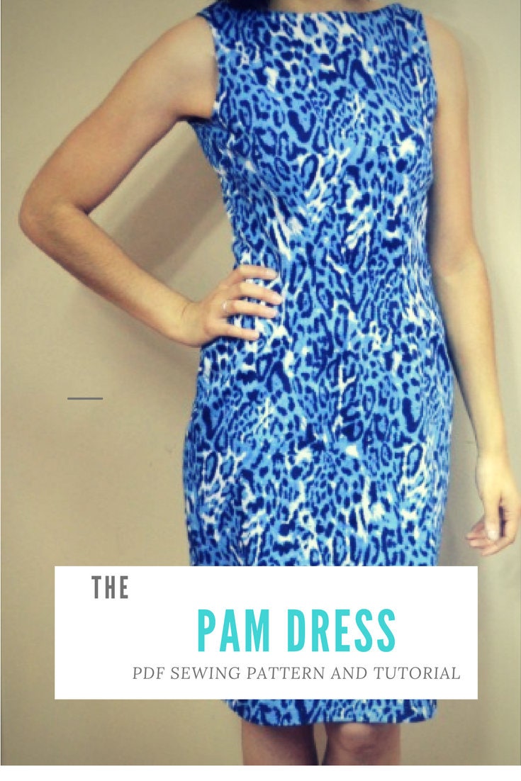 Pam Dress Pattern: Instant PDF Download Sewing Pattern for Women Dress ...