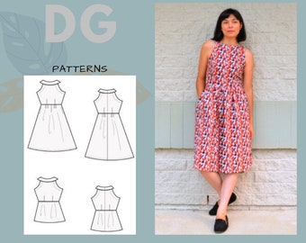 Ayza Top and Dress Printable PDF sewing pattern and tutorial