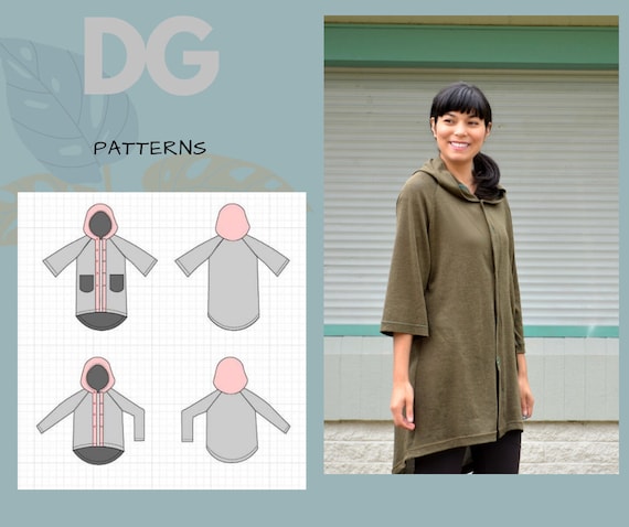 Lily Cardigan PDF Sewing Pattern and Printable Sewing Tutorial - Etsy