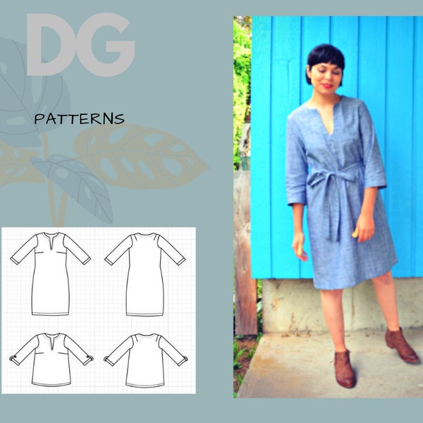 Perez Dress For WOMEN PDF sewing pattern and sewing tutorial