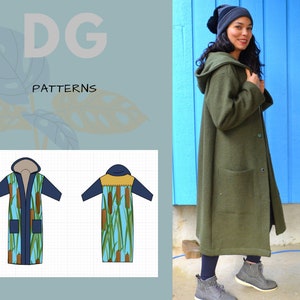 The Emma Long Cardigan PDF sewing pattern