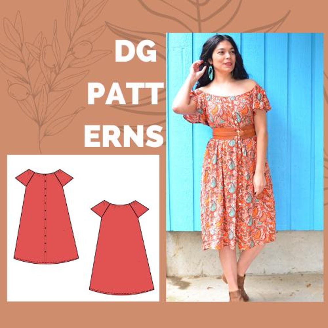 Boho Dress PDF Sewing Pattern - Etsy