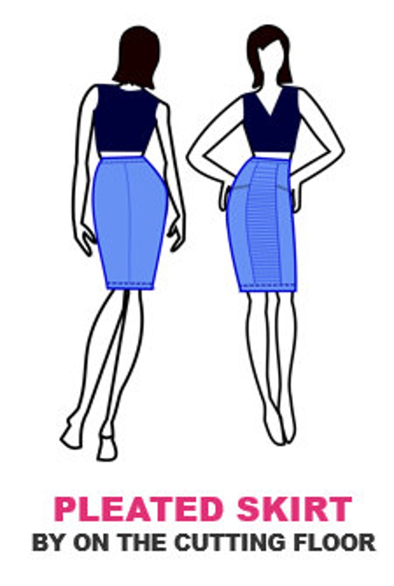 Pleated Skirt PDF Pattern - Etsy