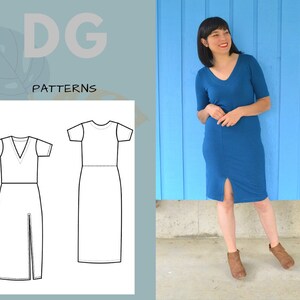 Karina Dress PDF Sewing Pattern and Sewing Tutorial - Etsy