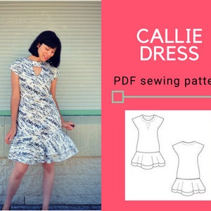 Callie Dress PDF sewing pattern and sewing tutorial