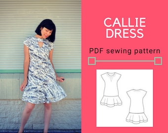 Callie Dress PDF sewing pattern and sewing tutorial