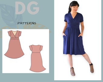 The Filomena Dress PDF sewing pattern and sewing tutorial