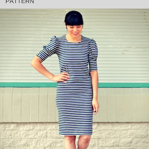 The Veronica Top and Dress PDF sewing pattern and step by step sewing tutorial image 8