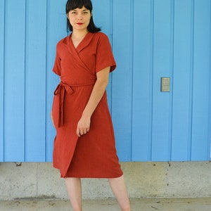 DEANA Dress PDF sewing pattern and printable sewing tutorial for women including plus sizes.