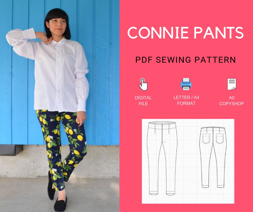 The Conny Pants PDF Sewing Pattern and Tutorial - Etsy