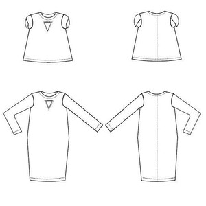 Abigail Dress and Top PDF sewing pattern and sewing tutorial: Fully graded dress and top from sizes 4 to 22 and step by step sewing tutorial image 7