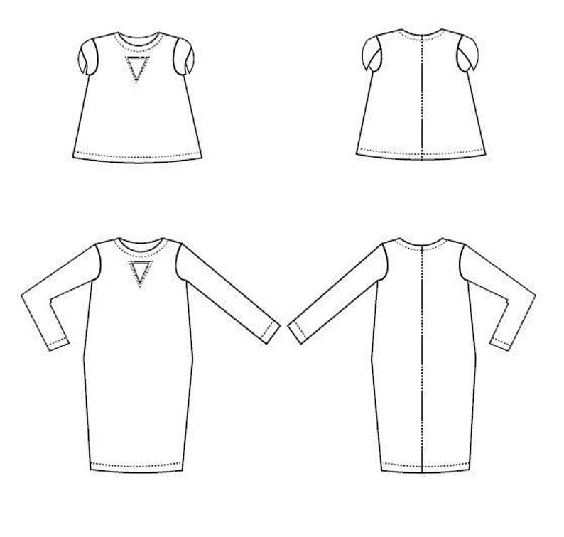 Abigail Dress and Top PDF sewing pattern and sewing tutorial: Fully graded dress and top from sizes 4 to 22 and step by step sewing tutorial image 7