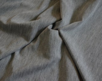 Bamboo/Cotton Jersey in mid heather grey