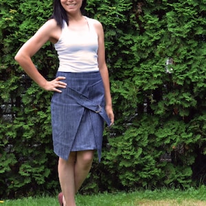 Addison skirt:  Instant download PDF sewing pattern and sewing tutorial.  Sizes from 4 to 22 in letter and A4 format.