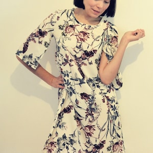 Padrão de costura em PDF e tutorial para top e vestido Gabby