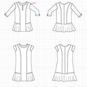 The Luise Tunic and Dress PDF Printable Sewing Pattern and Step by Step ...