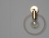 HOPE Minimal wall light lamp light in industrial restoration style edison black gold brass mounted