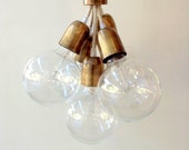CABLES Handmade Pendant Light Chandelier Edison Restoration Industrial style Globes Fabric cables EGST