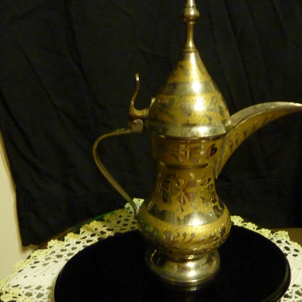 Middle Eastern Arabic Brass Coffee Pot