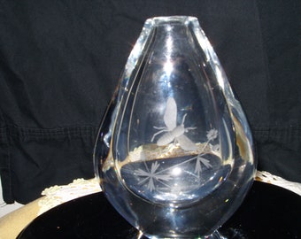 Crystal Glass Bud Vase