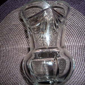 Heavy Crystal Bud Vase image 1